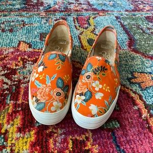 Rifle Paper Co Keds Slip Ons 7.5